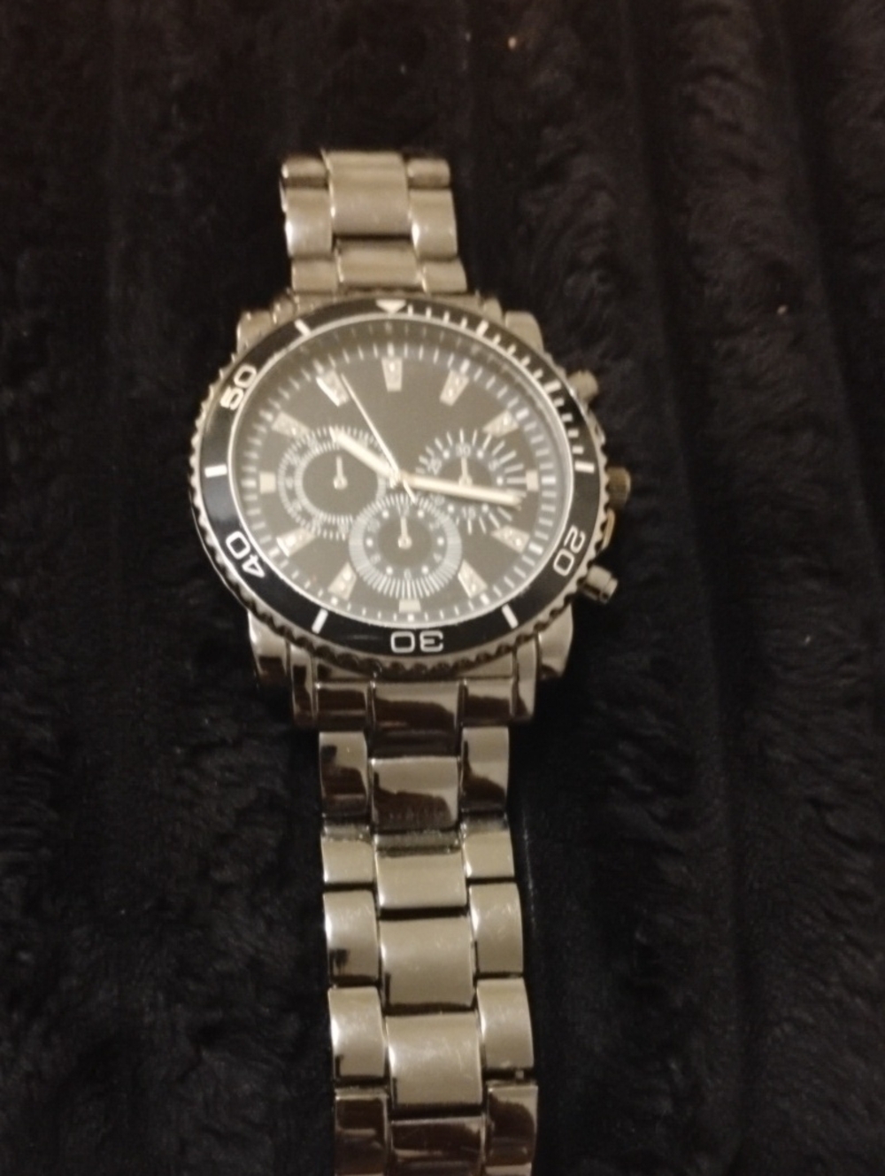 ACCUTIME BIG FACE WATCH NRMINT CONDITION
